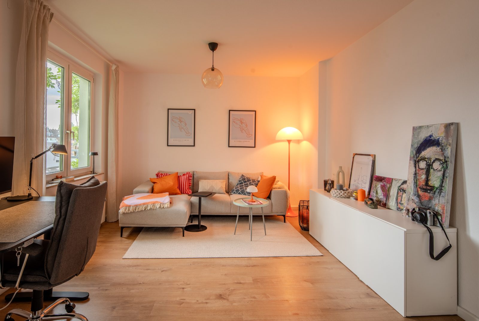 Wohnzimmer — Lennéstraße 19, Pempelfort