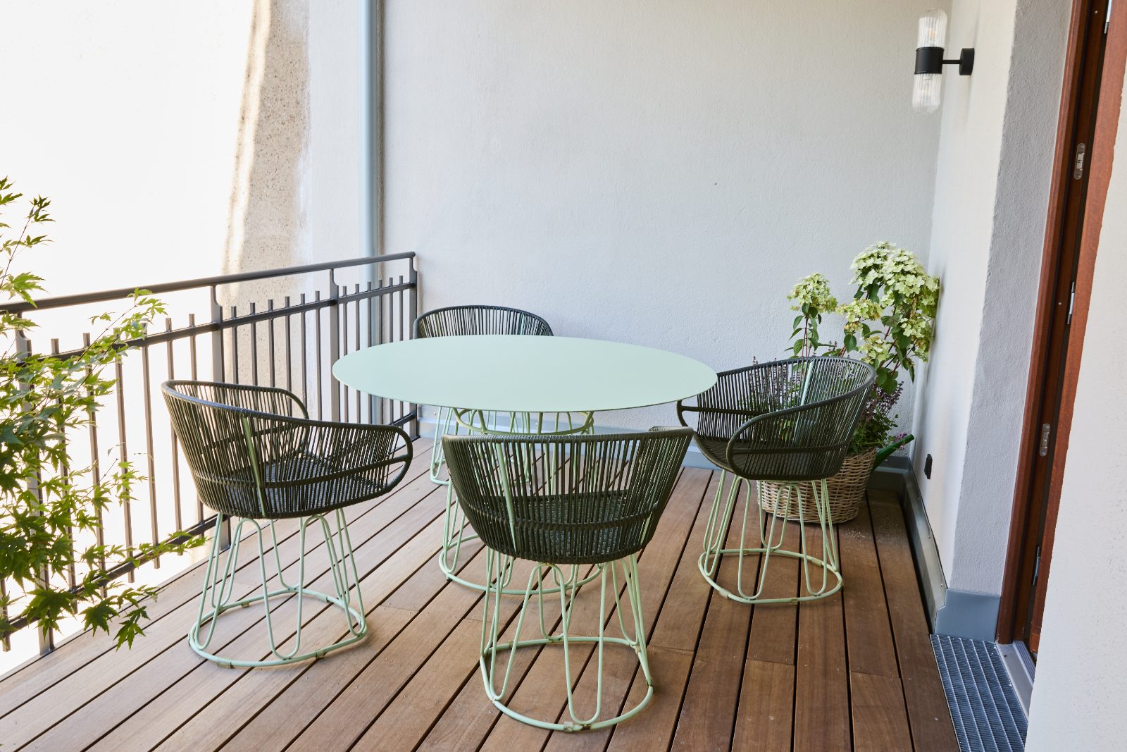 Balkon mit 18 m²